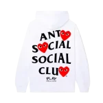 Sweat à capuche Anti Social Social Club x CDG (Blanc) 1